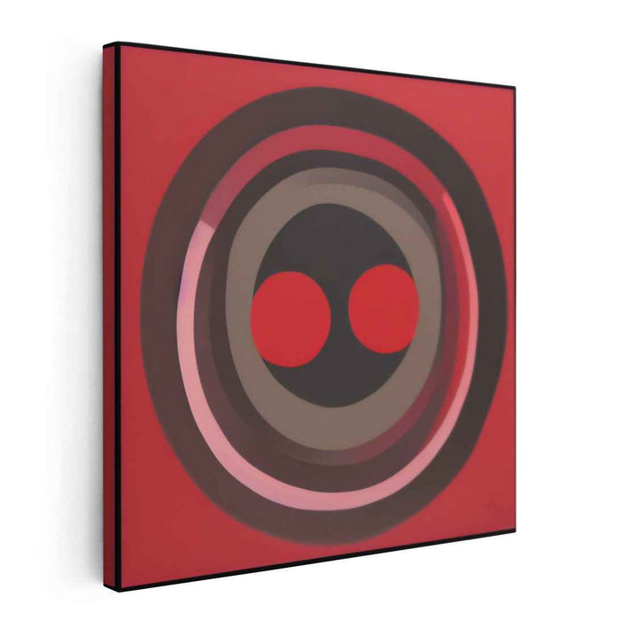 Infinite Ripples Dance On Canvas: Modern Op Art Concentric Circles Canvas