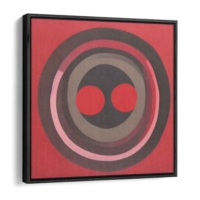 Infinite Ripples Dance On Canvas: Modern Op Art Concentric Circles Canvas