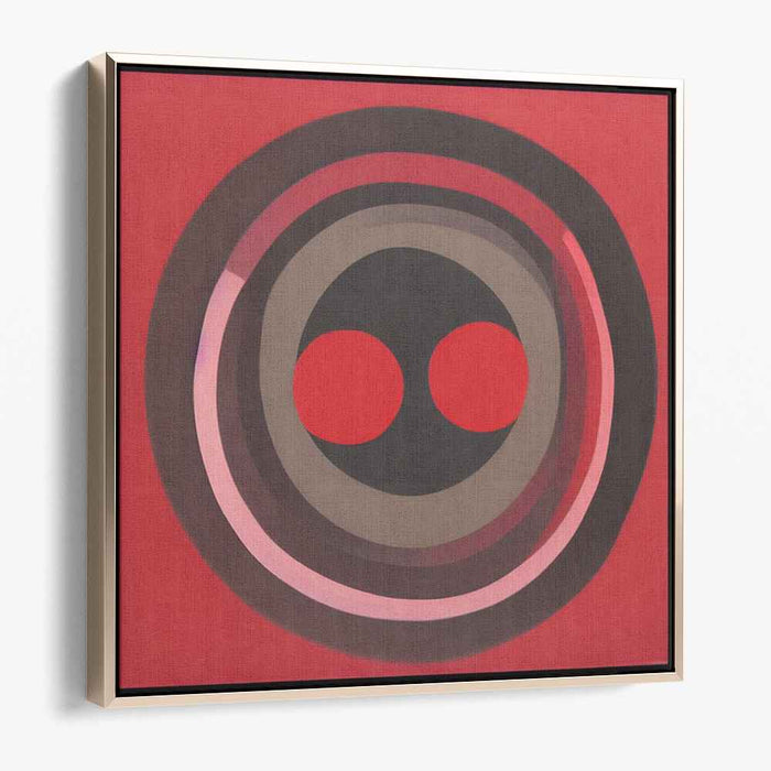 Infinite Ripples Dance On Canvas: Modern Op Art Concentric Circles Canvas