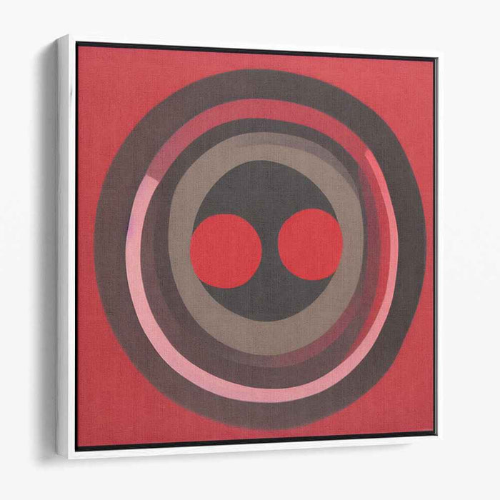 Infinite Ripples Dance On Canvas: Modern Op Art Concentric Circles Canvas