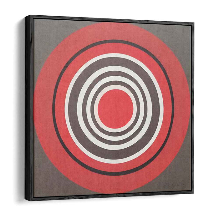 Vortex Mirage Dance of Colors: Op Art Concentric Circles Canvas Print