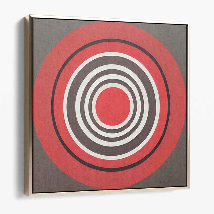 Vortex Mirage Dance of Colors: Op Art Concentric Circles Canvas Print