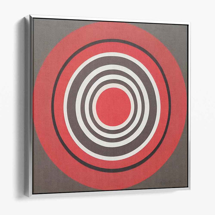 Vortex Mirage Dance of Colors: Op Art Concentric Circles Canvas Print