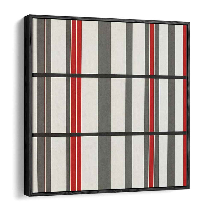 Ethereal Spectrum Echoes: Modern Abstract Striped Canvas Art Print