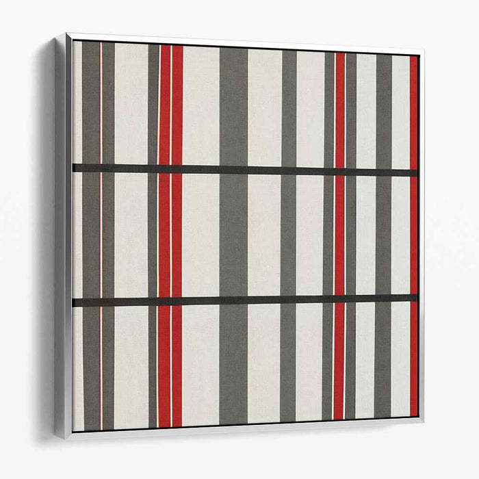 Ethereal Spectrum Echoes: Modern Abstract Striped Canvas Art Print