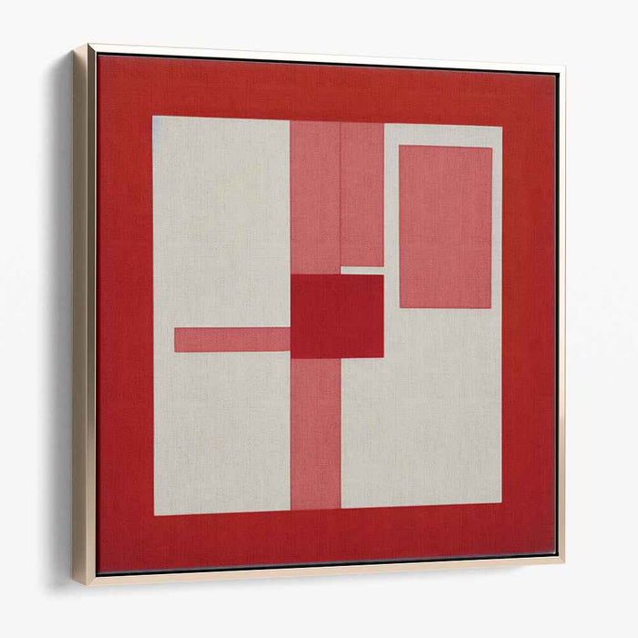 Cherry Blossom Dreamscape: Red and Pink Abstract Canvas Art