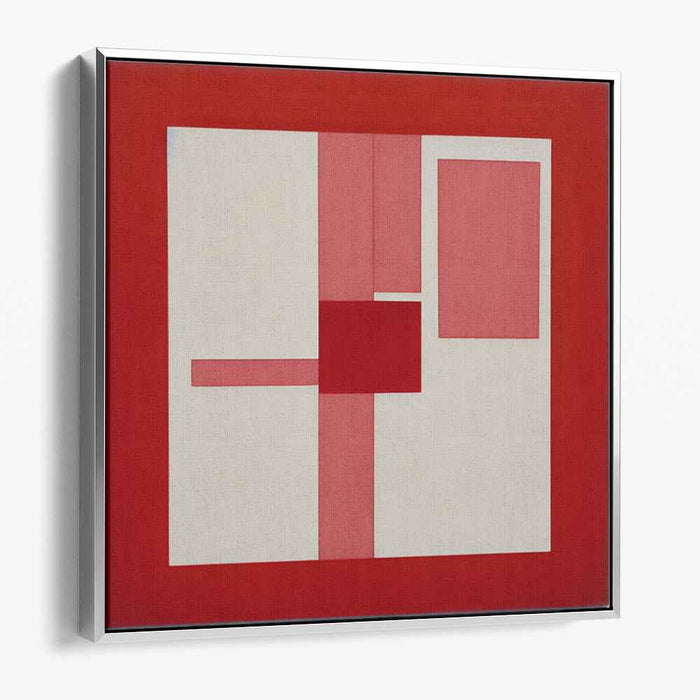 Cherry Blossom Dreamscape: Red and Pink Abstract Canvas Art