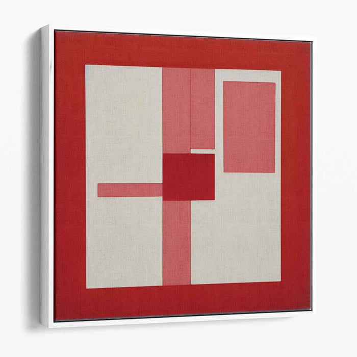 Cherry Blossom Dreamscape: Red and Pink Abstract Canvas Art