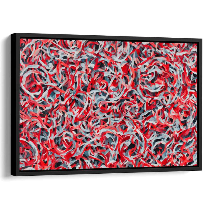 Ethereal Embrace Symphony: Abstract Dance of Passion and Calm Canvas Art