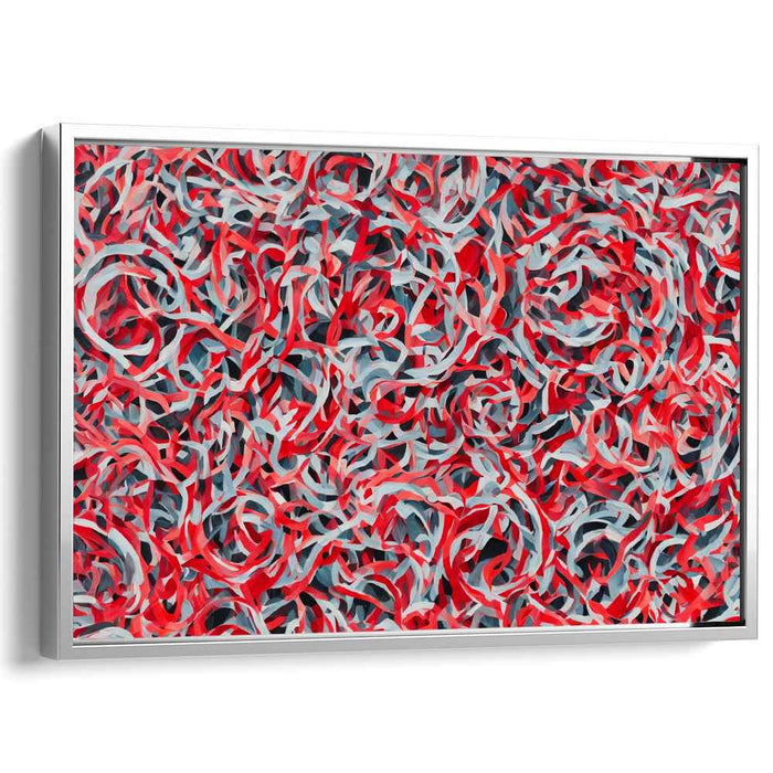 Ethereal Embrace Symphony: Abstract Dance of Passion and Calm Canvas Art