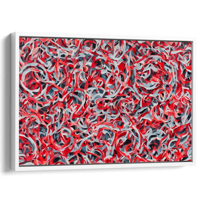 Ethereal Embrace Symphony: Abstract Dance of Passion and Calm Canvas Art