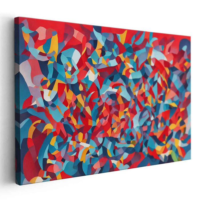 Chromatic Chaos Swirls: Abstract Expressionist Colorful Canvas Art