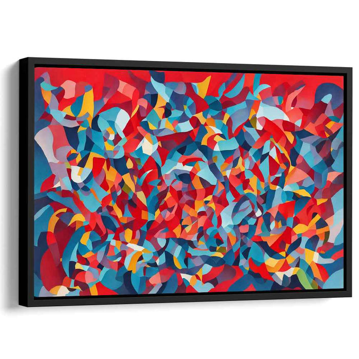 Chromatic Chaos Swirls: Abstract Expressionist Colorful Canvas Art