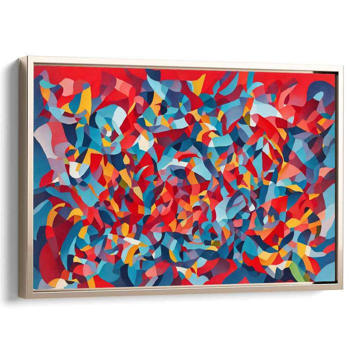 Chromatic Chaos Swirls: Abstract Expressionist Colorful Canvas Art