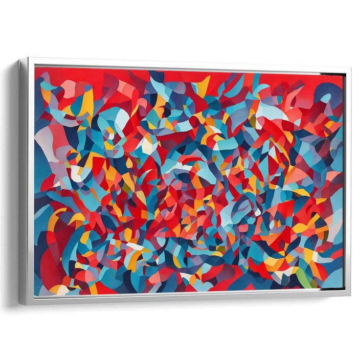 Chromatic Chaos Swirls: Abstract Expressionist Colorful Canvas Art