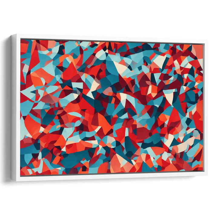 Quantum Prism Symphony: Dynamic Abstract Geometric Canvas Art