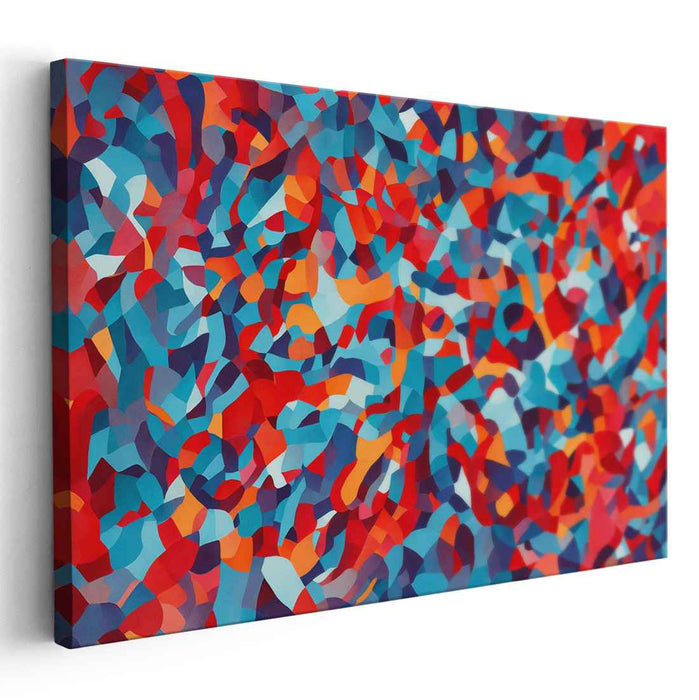 Vibrant Chaos Orchestra: Dynamic Abstract Symphony Canvas Art Print
