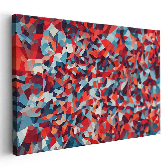 Red Cubism Shapes #110