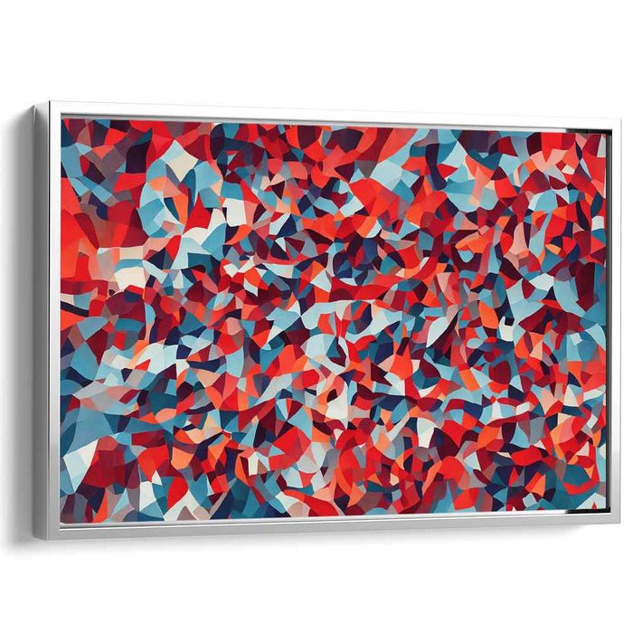 Red Cubism Shapes #110