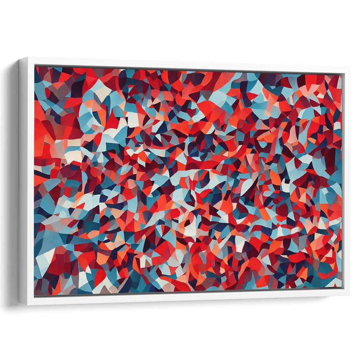 Red Cubism Shapes #110