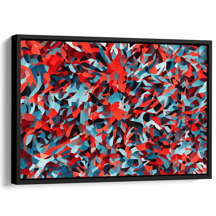 Red Cubism Shapes #112