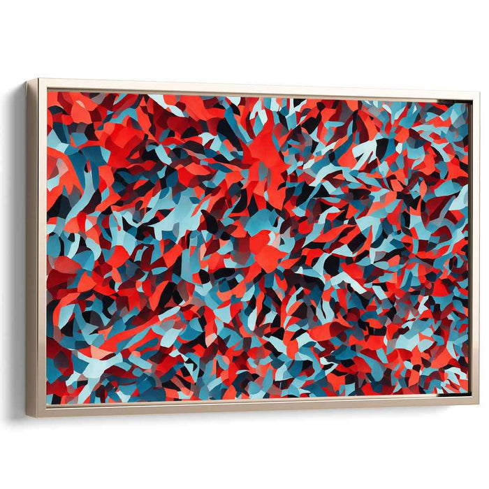 Red Cubism Shapes #112