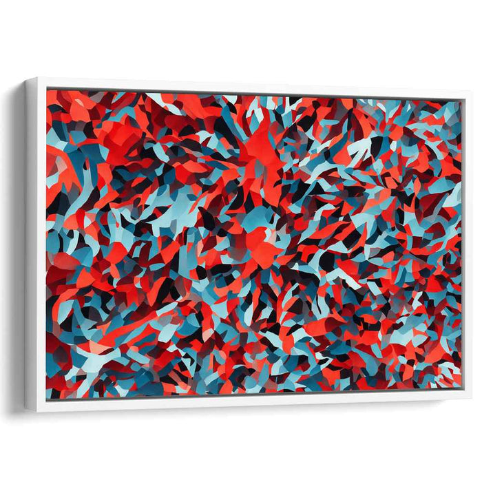 Red Cubism Shapes #112