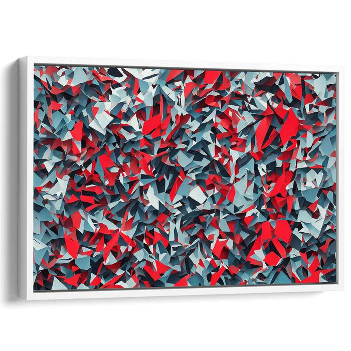 Red Cubism Shapes #114