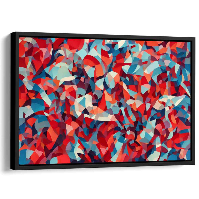 Echoes In Color Symphony: A Kaleidoscope of Abstract Forms Canvas Art