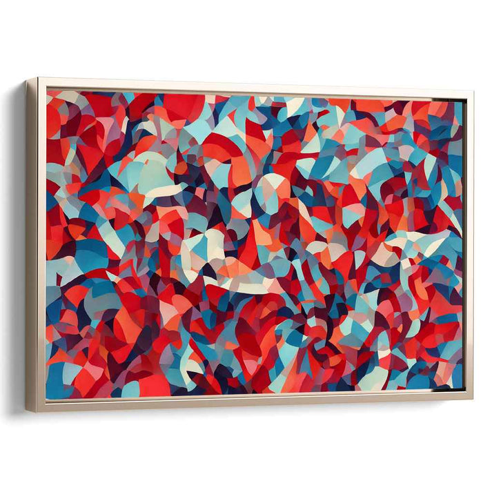 Echoes In Color Symphony: A Kaleidoscope of Abstract Forms Canvas Art