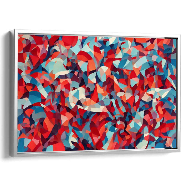 Echoes In Color Symphony: A Kaleidoscope of Abstract Forms Canvas Art