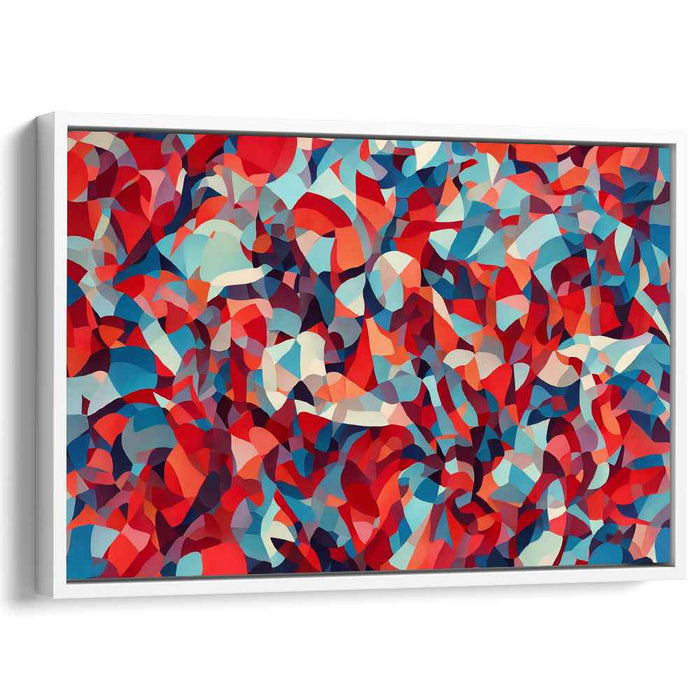 Echoes In Color Symphony: A Kaleidoscope of Abstract Forms Canvas Art