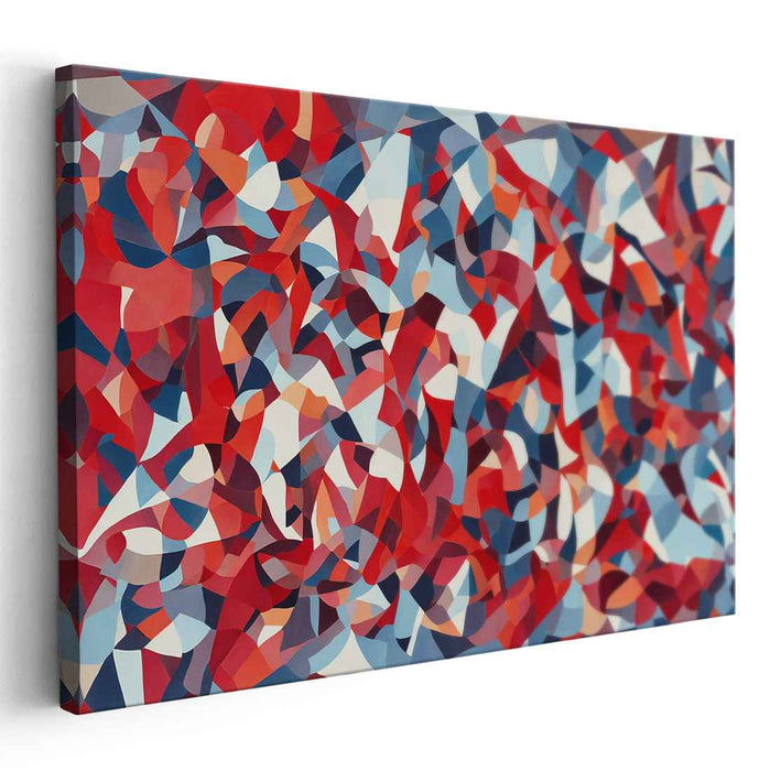 Chromatic Swirls Enliven: Bold Abstract Expressionist Canvas Art