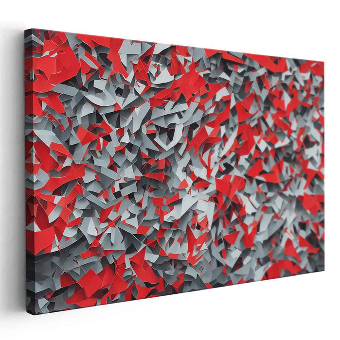 Whimsical Paper Dream Dance: Dynamic Abstract Paper Collage Canvas Art