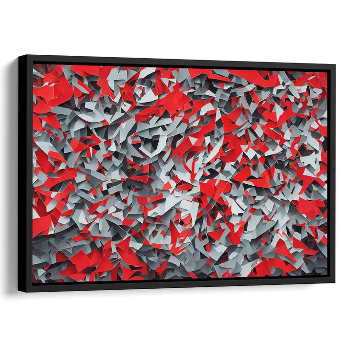 Whimsical Paper Dream Dance: Dynamic Abstract Paper Collage Canvas Art