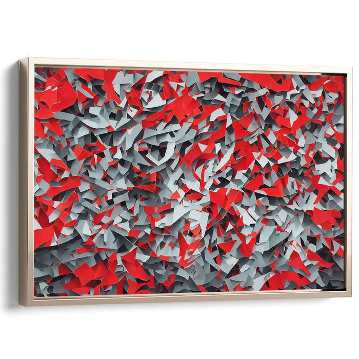 Whimsical Paper Dream Dance: Dynamic Abstract Paper Collage Canvas Art