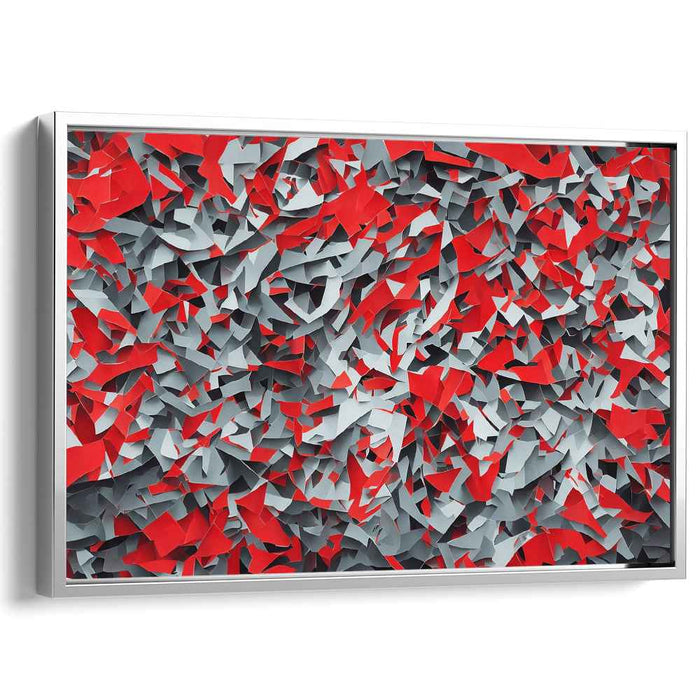 Whimsical Paper Dream Dance: Dynamic Abstract Paper Collage Canvas Art