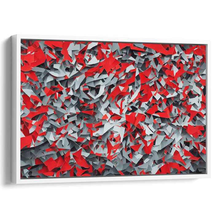 Whimsical Paper Dream Dance: Dynamic Abstract Paper Collage Canvas Art