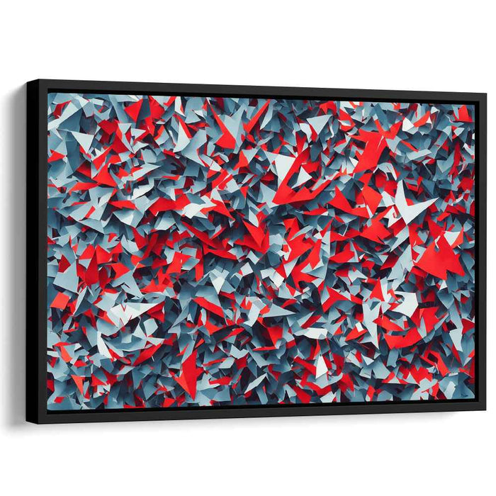 Whimsical Paper Fusion: Dynamic Abstract Paper Collage Art Print