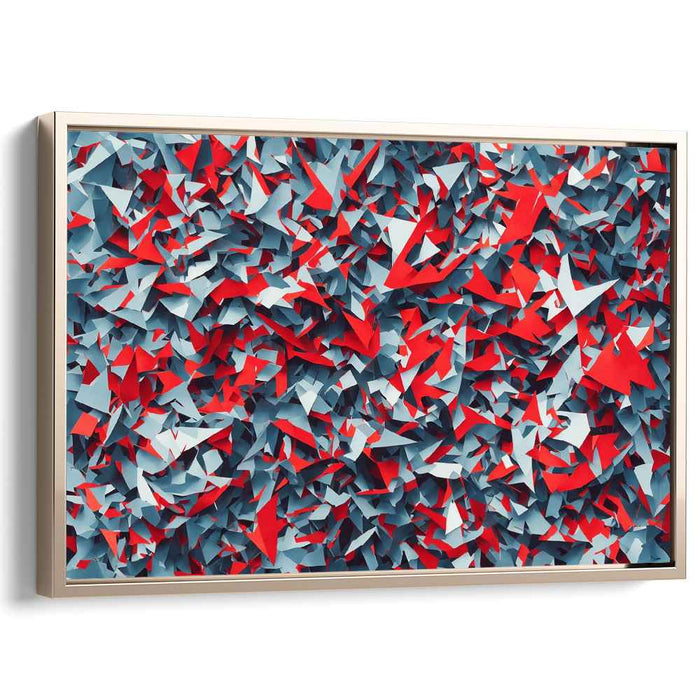 Whimsical Paper Fusion: Dynamic Abstract Paper Collage Art Print