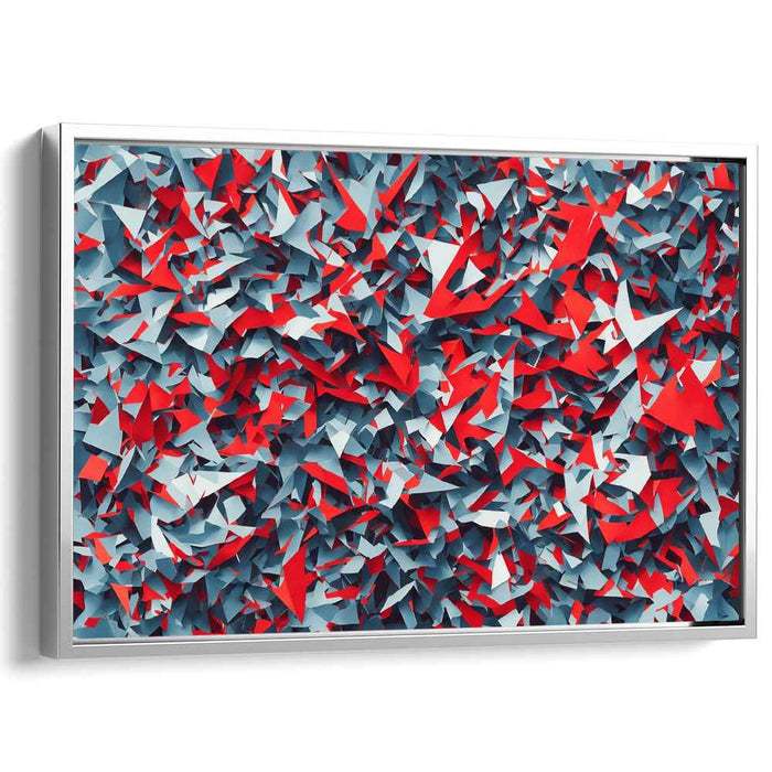 Whimsical Paper Fusion: Dynamic Abstract Paper Collage Art Print