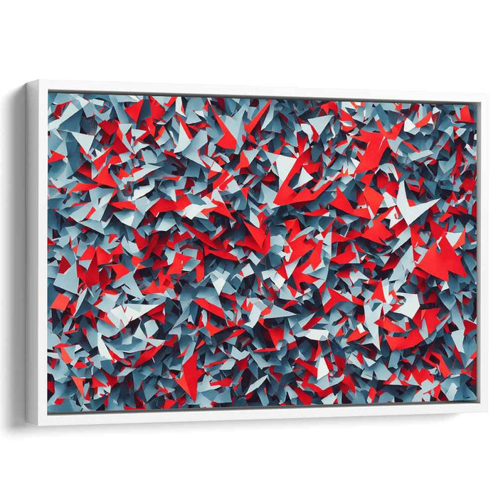 Whimsical Paper Fusion: Dynamic Abstract Paper Collage Art Print