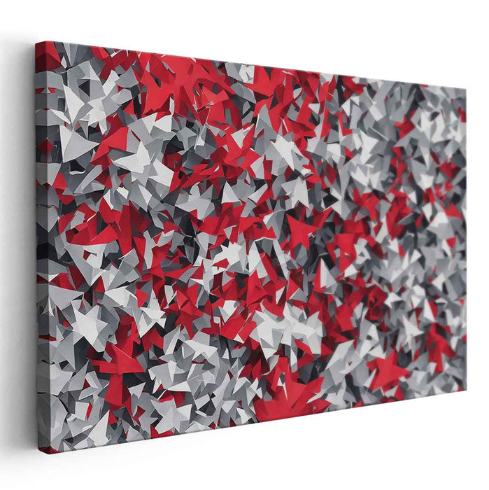 Vibrant Prism Expansion: Dynamic Geometric Abstraction Canvas Art
