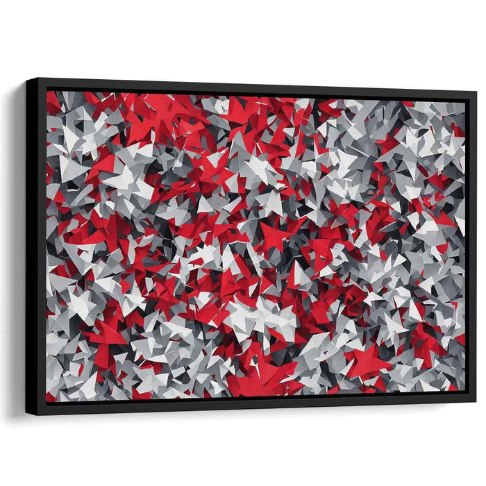 Vibrant Prism Expansion: Dynamic Geometric Abstraction Canvas Art