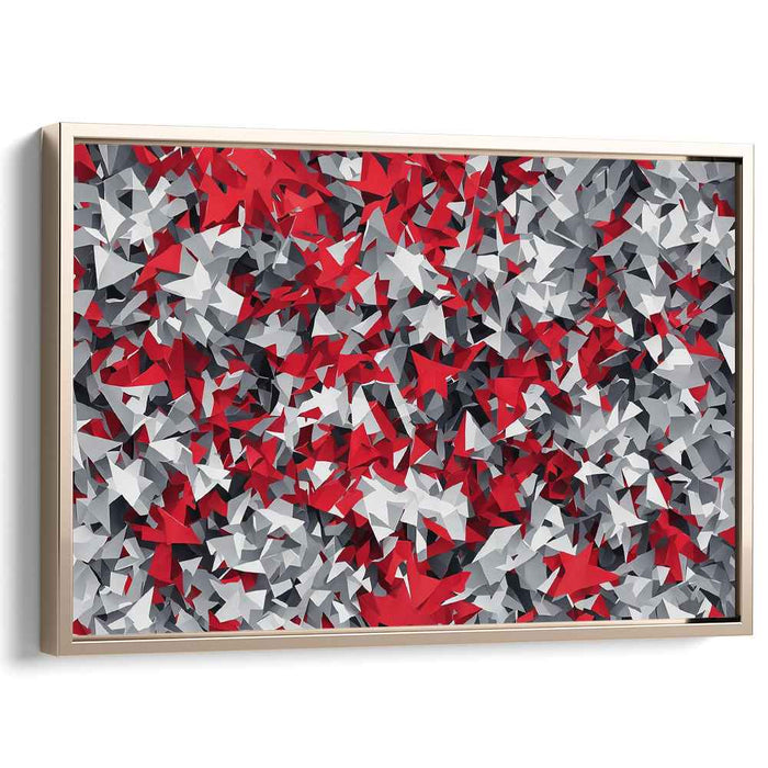 Vibrant Prism Expansion: Dynamic Geometric Abstraction Canvas Art