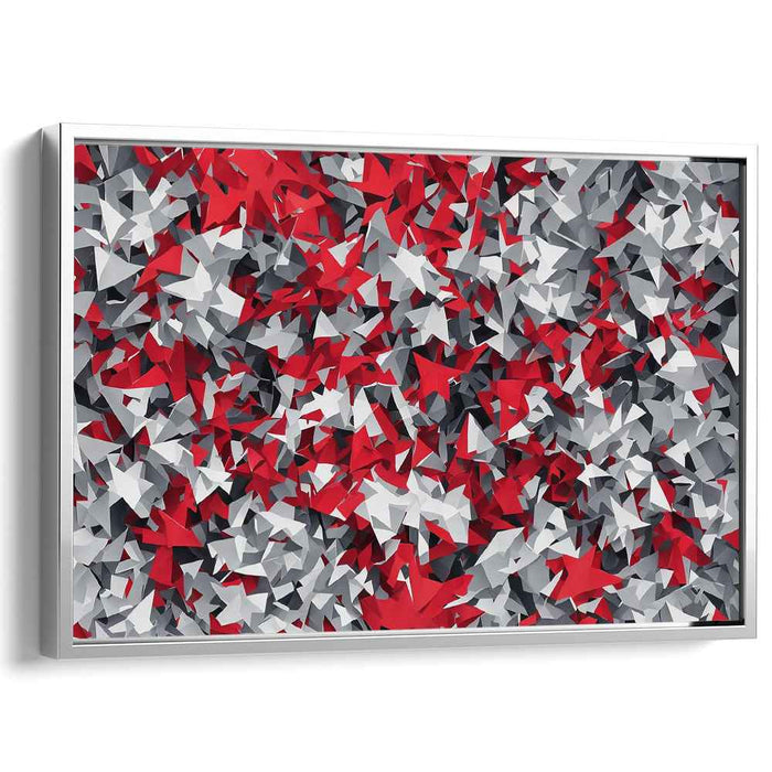 Vibrant Prism Expansion: Dynamic Geometric Abstraction Canvas Art