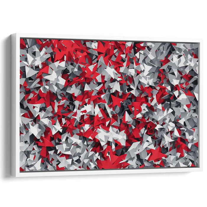 Vibrant Prism Expansion: Dynamic Geometric Abstraction Canvas Art