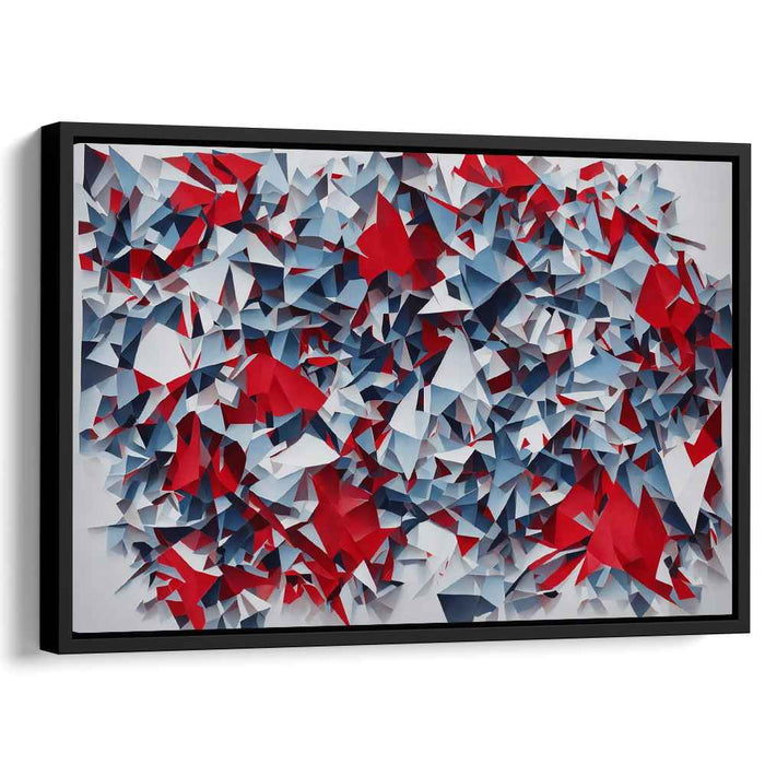 Red Cubism Stars #118