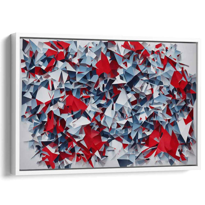 Red Cubism Stars #118