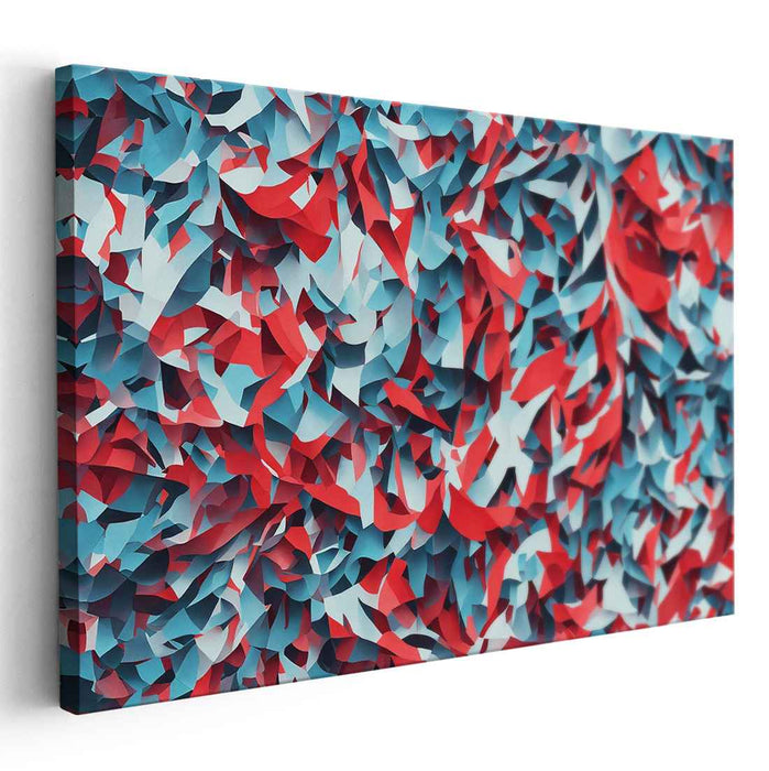 Tangled Origami Dreams: Abstract Paper Folds Art Print